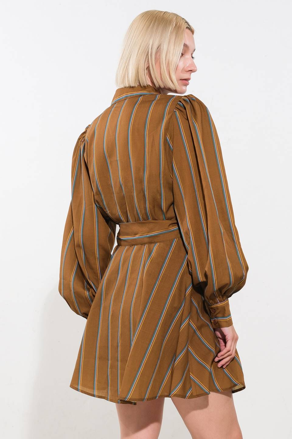 GIVE IT A GO WOVEN MINI DRESS Flying Tomato